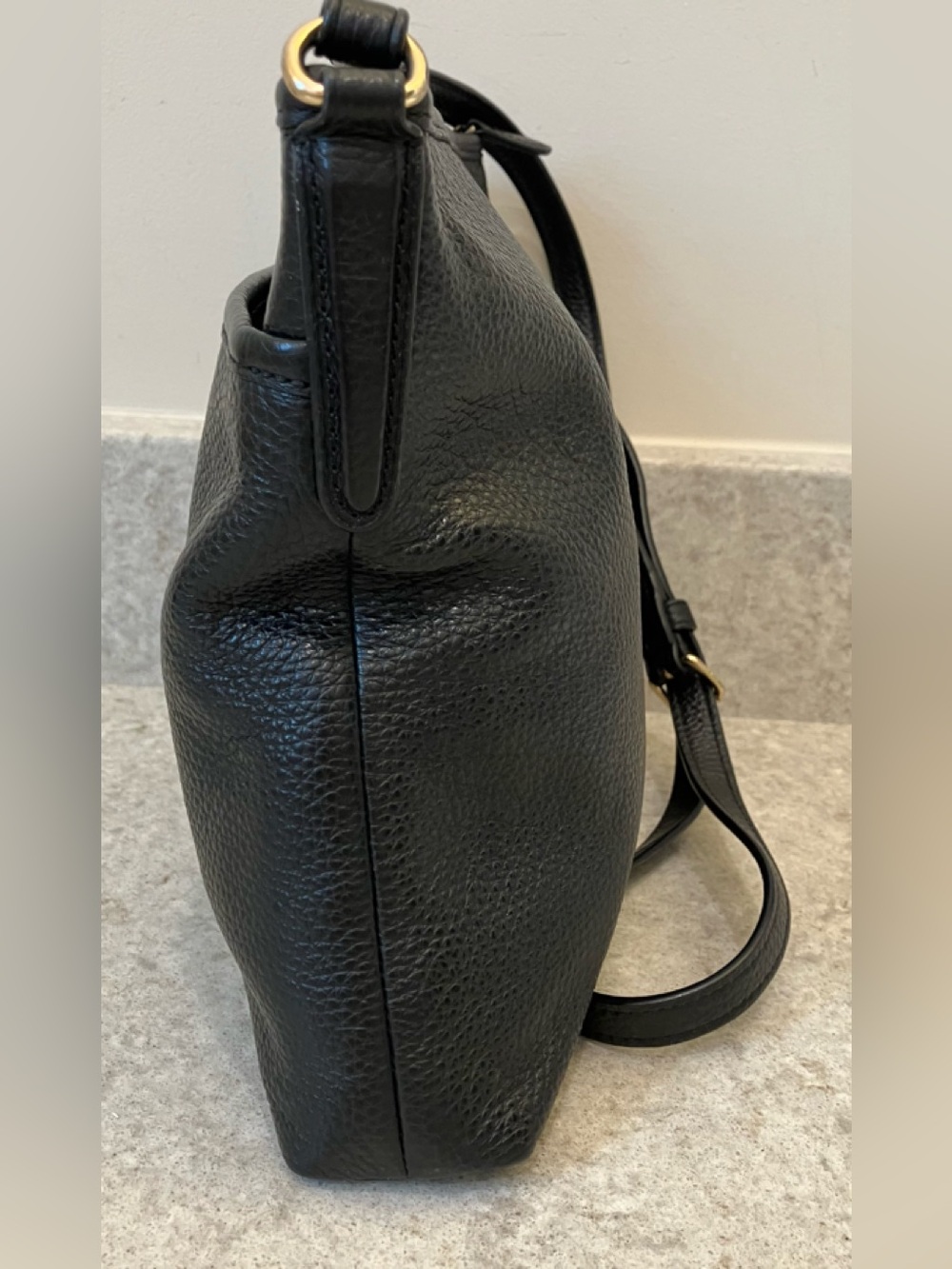 COACH PEBBLED LEATHER CROSSBODY MESSENGER BAG - Picture 4 of 10
